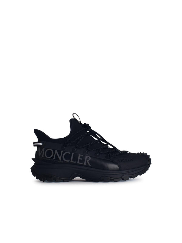 Moncler 'lite2' Black Tech Fabric Sneakers