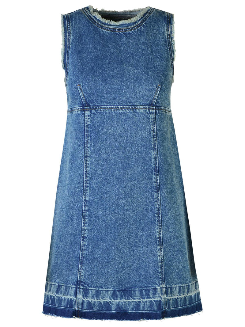 Moschino Jeans Vestido de mezcla de poliéster de Moschino Jeans azul - World Class Fashion