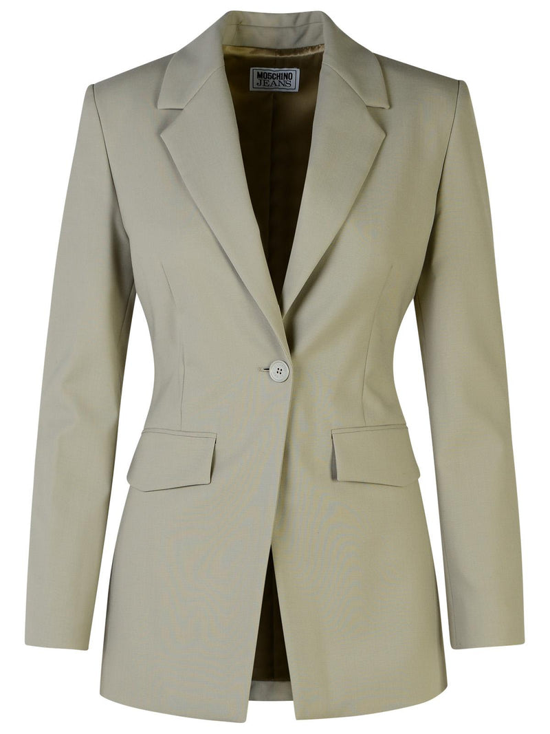 Moschino Jeans Moschino Jeans Wool Blend Blazer Grey Women - World Class Fashion
