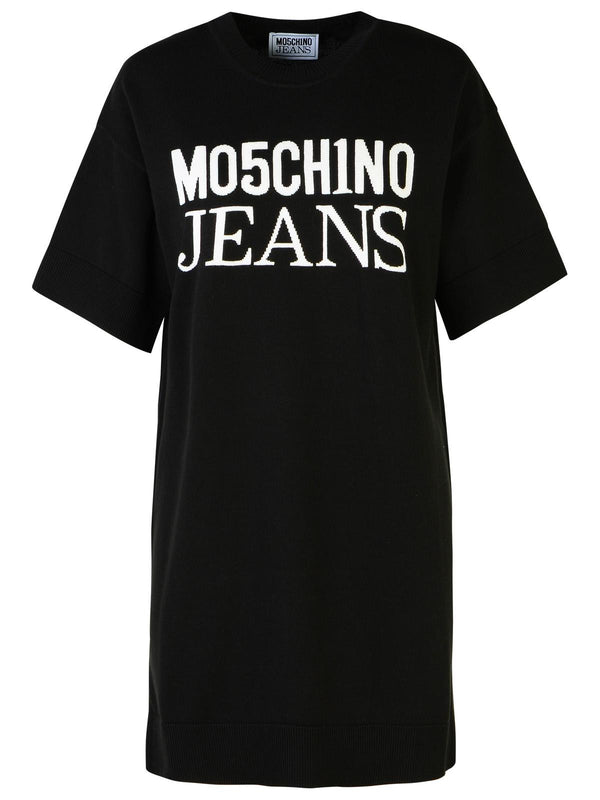 Moschino Jeans Black Cotton Dress