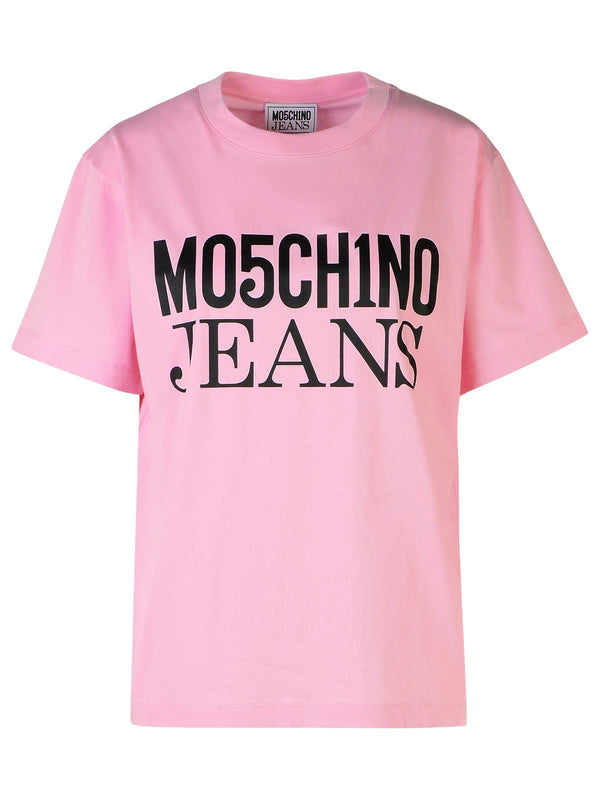 Moschino Jeans Pink Cotton T-shirt