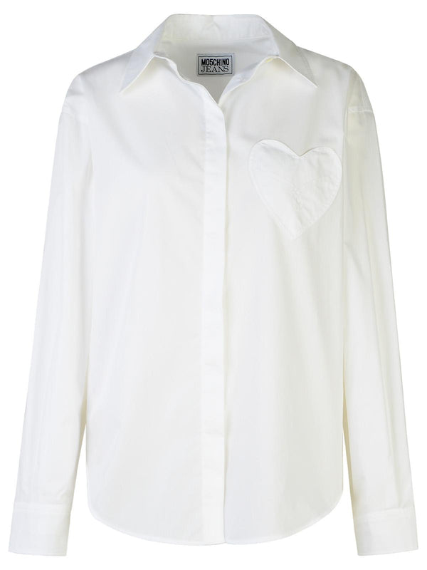 Moschino Jeans White Cotton Shirt