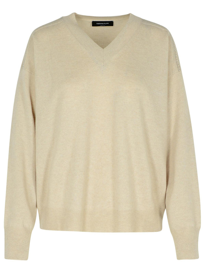 Fabiana Filippi Fabiana Filippi Cashmere Sweater Beige Women - World Class Fashion