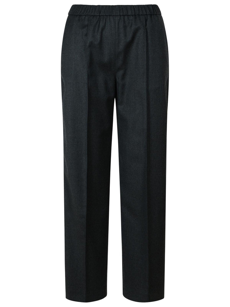 Fabiana Filippi Fabiana Filippi Grey Virgin Wool Trousers Women - World Class Fashion