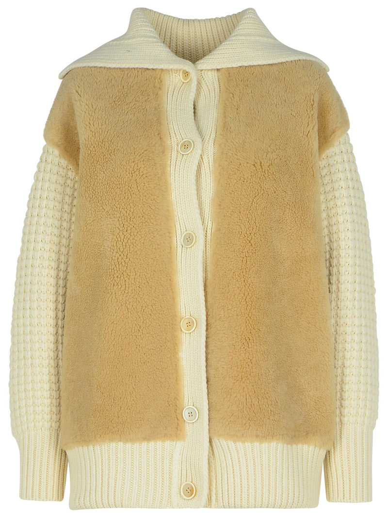 Fabiana Filippi Fabiana Filippi Shearling Jacket Cream Women - World Class Fashion