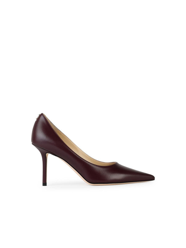 Jimmy Choo 'love 85' Burgundy Leather Pumps