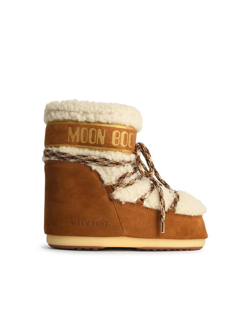 Moonboot Moonboot ICON Beige Shearling Botas de Exterior para Mujer - World Class Fashion