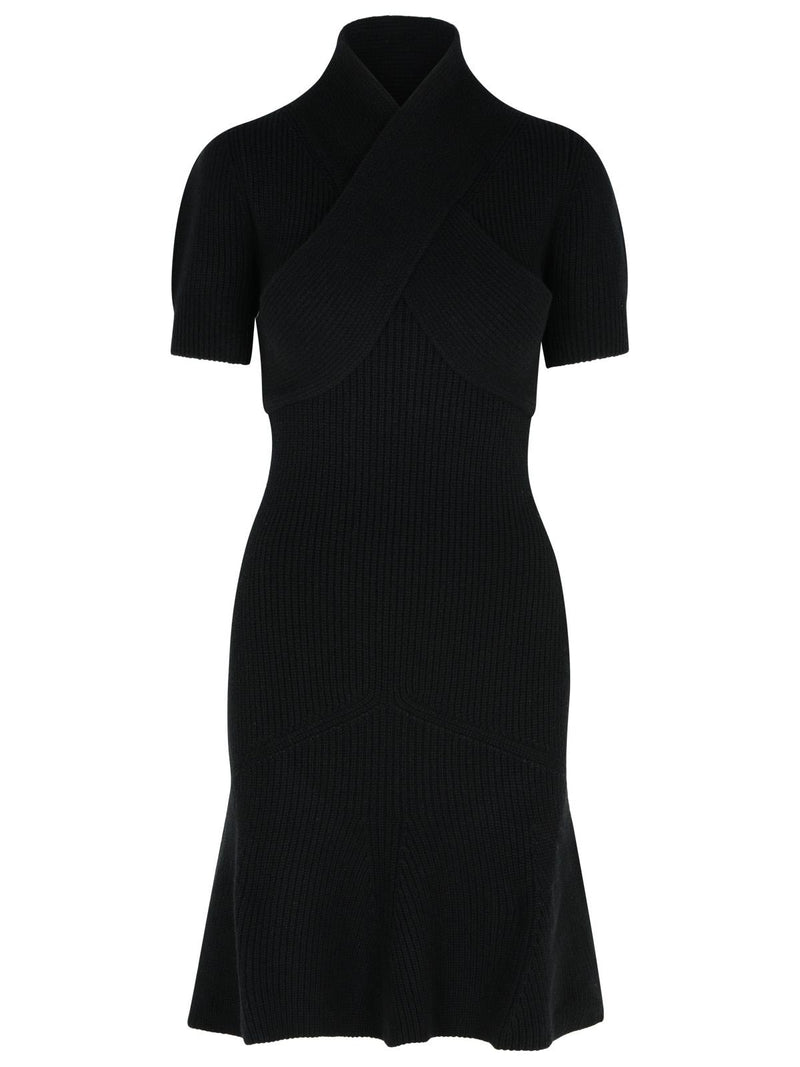 Patou Vestido Patou de mezcla de lana merino negro - World Class Fashion