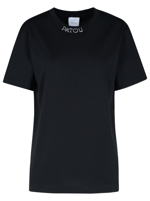 Patou Black Cotton T-shrt