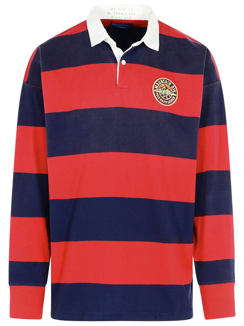 Polo Ralph Lauren Polo Ralph Lauren Rugby Multicolor Polo Shirt Red - World Class Fashion