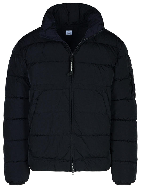 C.p. Company Blue Polyamide Down Jacket