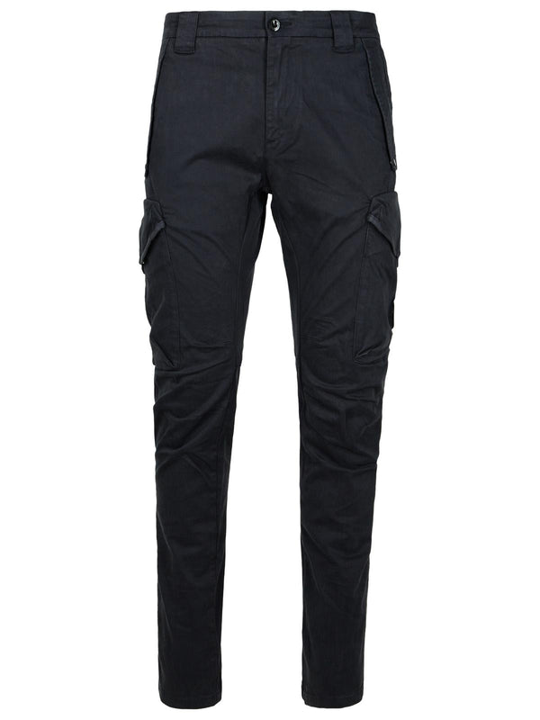 C.p. Company Cargo Pants In Black Cotton