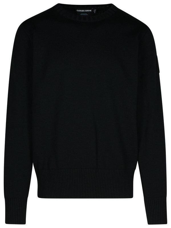 Canada Goose 'rosseau' Black Wool Sweatshirt