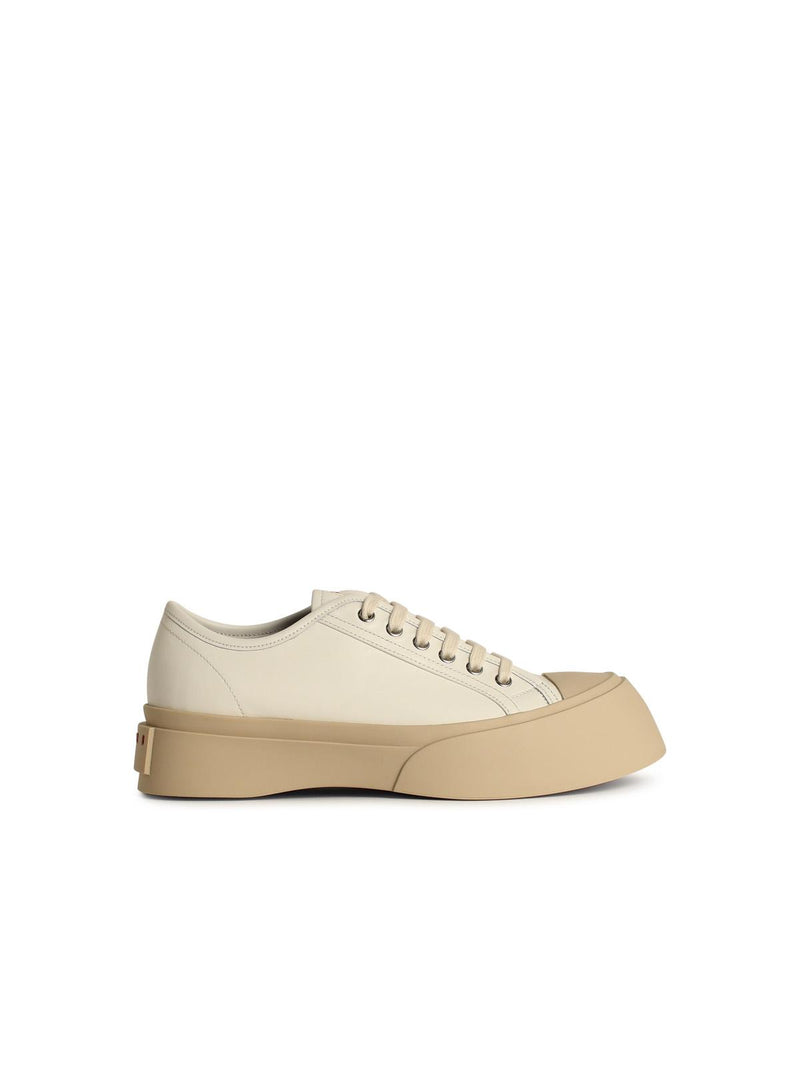Marni Marni White Calfskin Leather Sneakers Men - World Class Fashion
