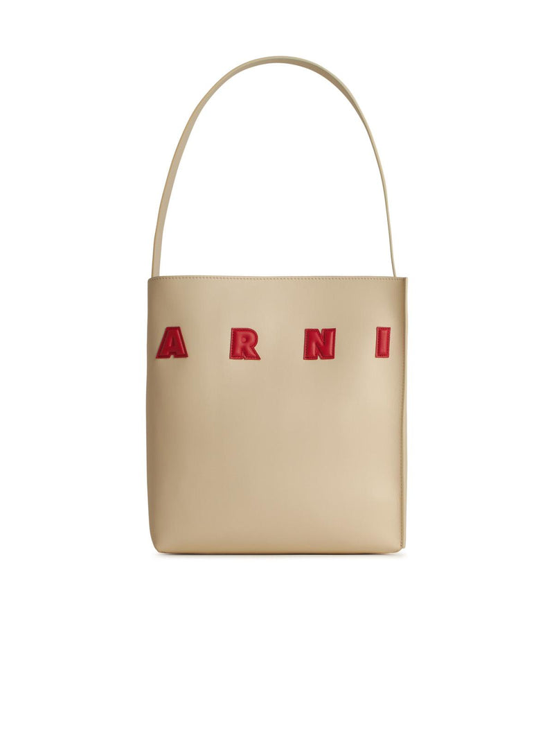 Marni Bolso de cuero color marfil Marni Museo - World Class Fashion