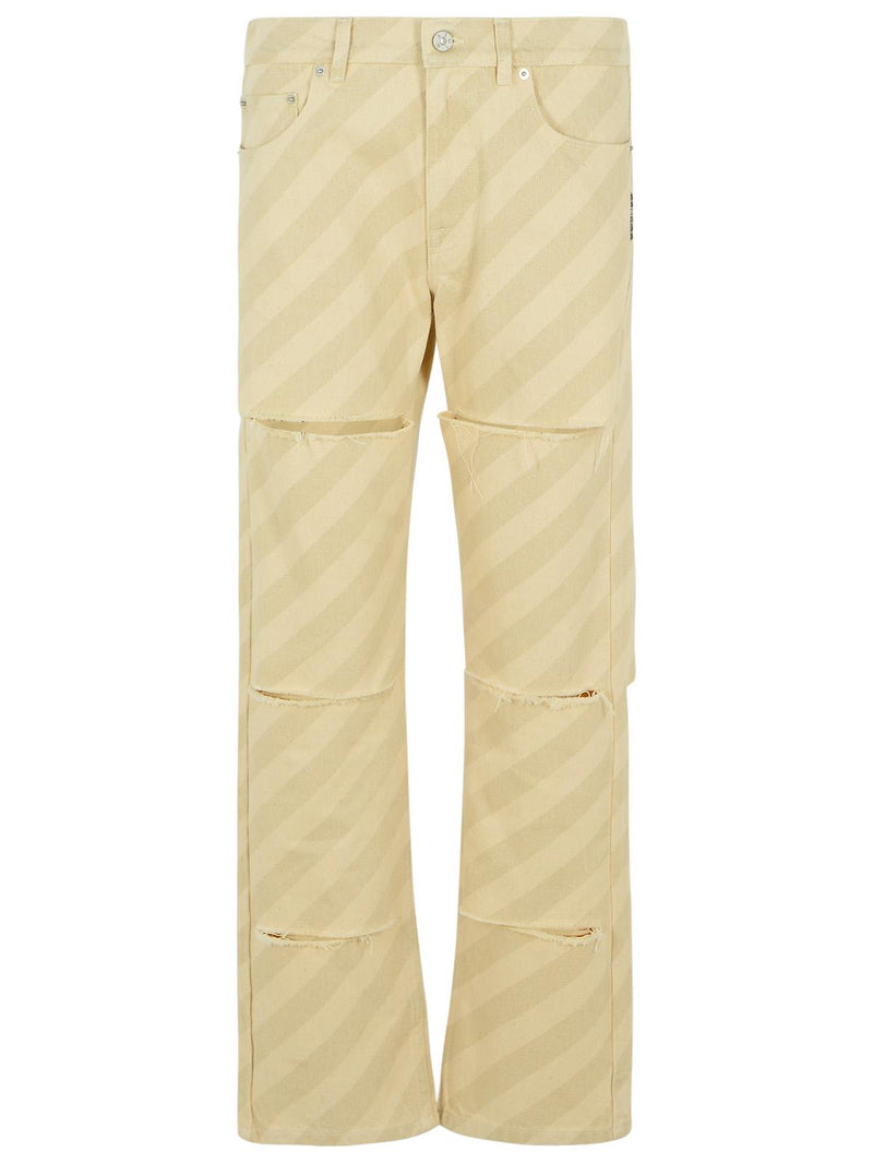 Marni Marni Cotton Denim Jeans Beige Women - World Class Fashion