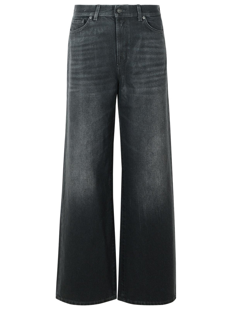 7 For All Mankind 7 For All Mankind LIQUORICE Black Denim Jeans Women - World Class Fashion