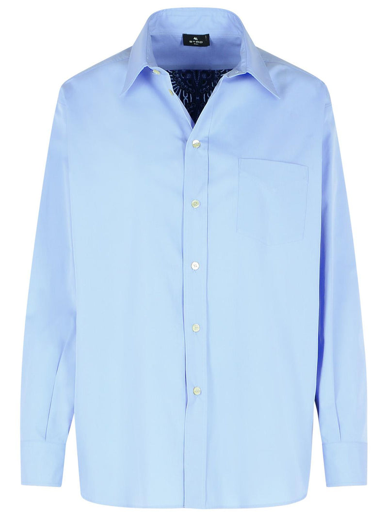 Etro Etro Blue Cotton Shirt Women - World Class Fashion