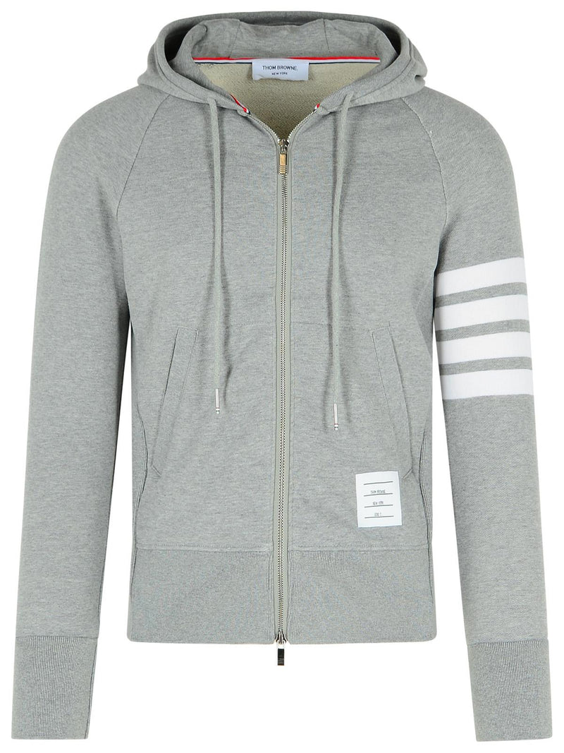 Thom Browne Sudadera de algodón gris para hombre Thom Browne - World Class Fashion