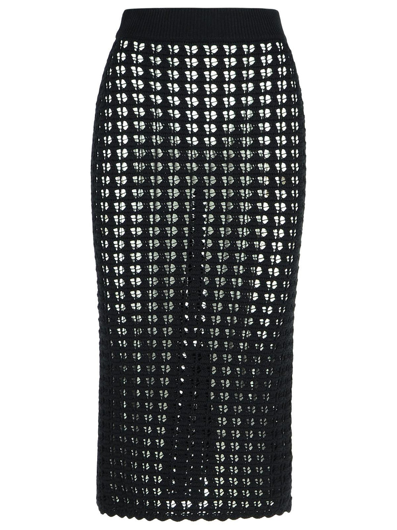 Dolce & Gabbana Dolce & Gabbana Virgin Wool Skirt Black Women - World Class Fashion