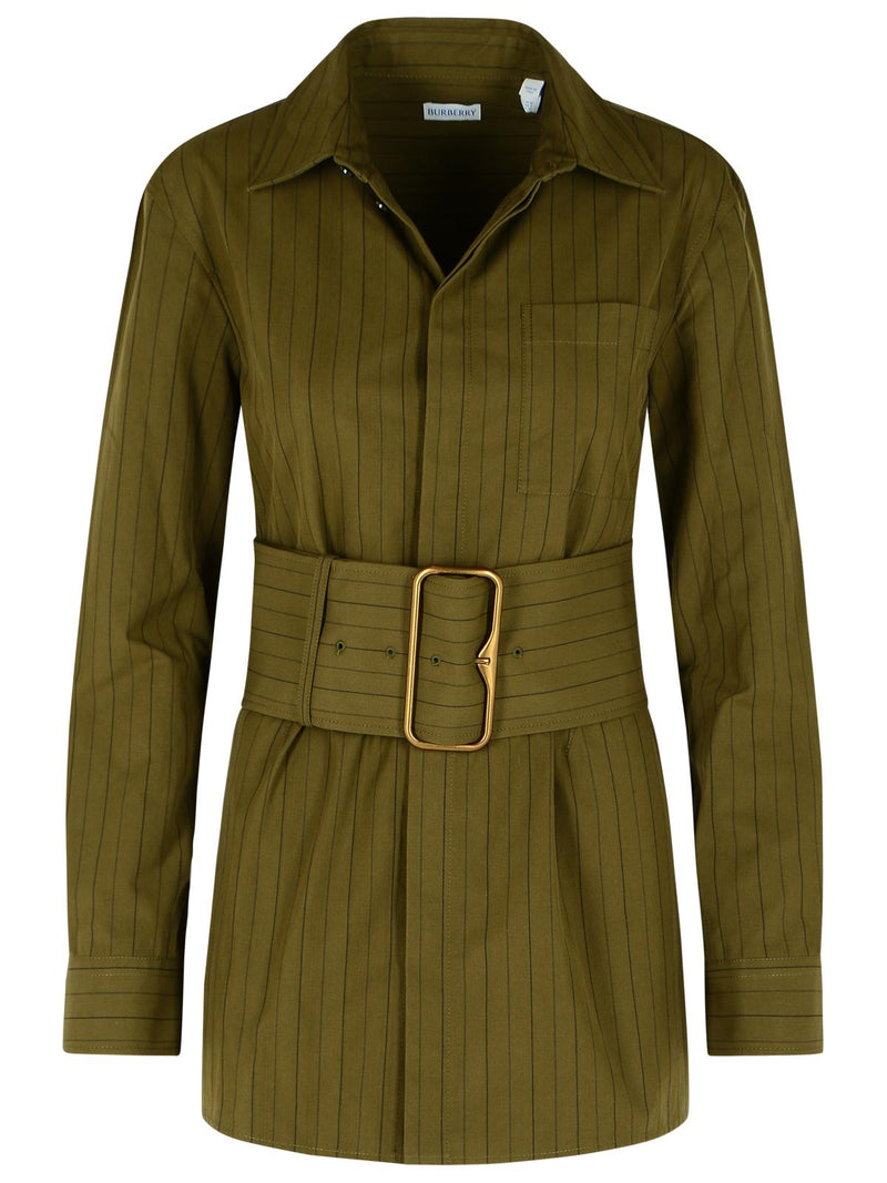 Burberry Burberry Green Cotton Mini Dress Women - World Class Fashion