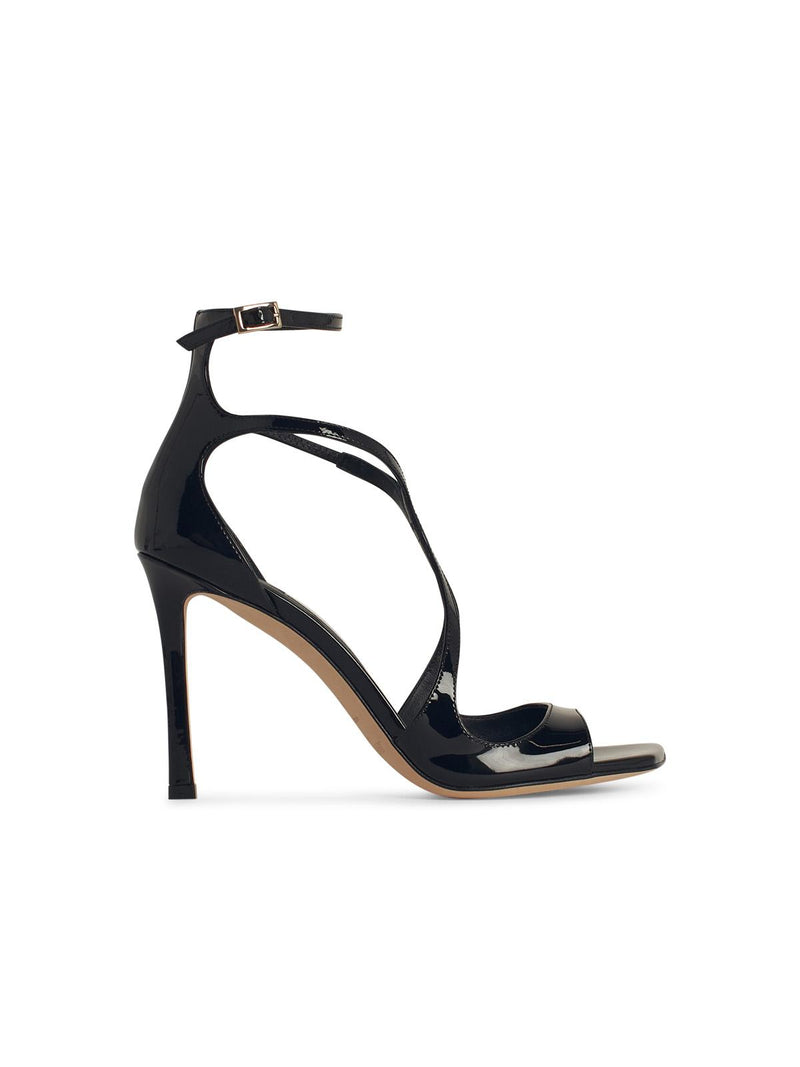 Jimmy Choo Jimmy Choo Azia Sandals Black Leather Women - World Class Fashion