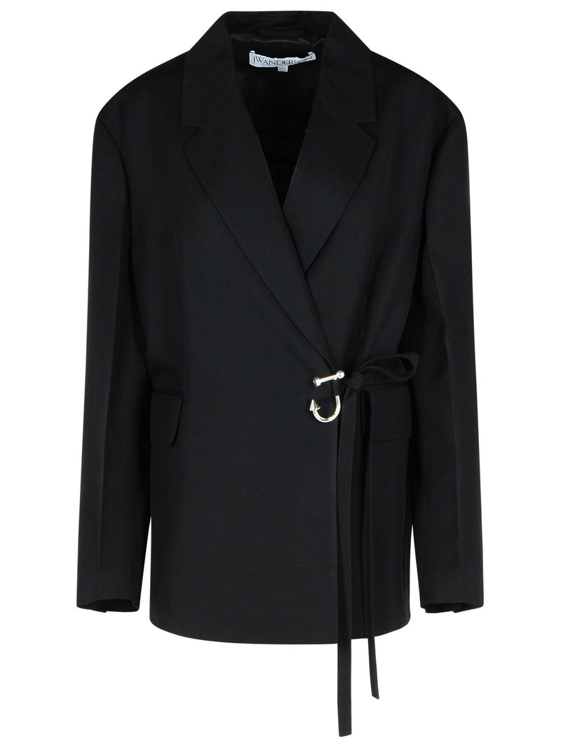 Jw Anderson Jw Anderson 'T' Black Viscose Blazer Women - World Class Fashion