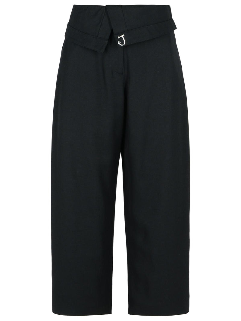 Jw Anderson Pantalones de mujer Jw Anderson de viscosa negra - World Class Fashion