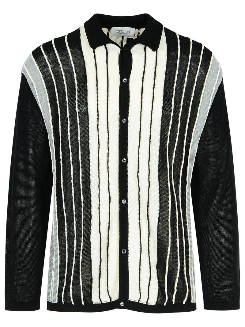 Laneus Suéter Laneus de mezcla de viscosa negro para hombre - World Class Fashion