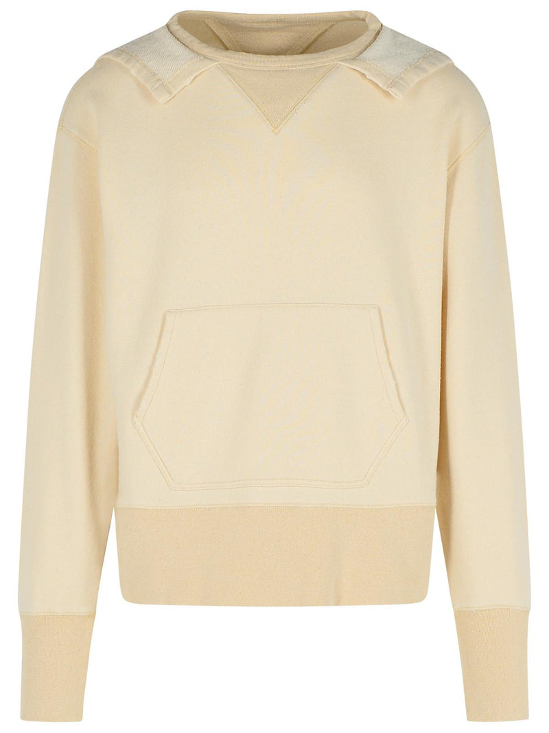 Maison Margiela Maison Margiela PILLING Cream Cotton Sweater Men - World Class Fashion