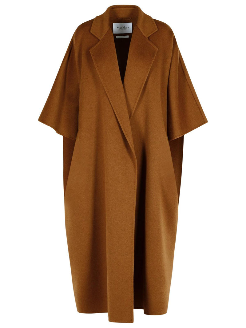 Max Mara Max Mara GITANO Brown Camel Wool Coat - World Class Fashion