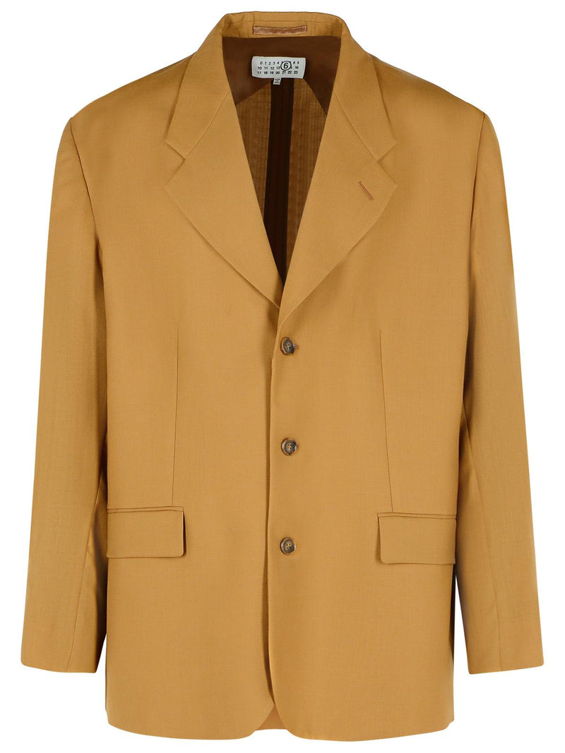MM6 Maison Margiela MM6 Maison Margiela Wool Blazer Beige Men - World Class Fashion