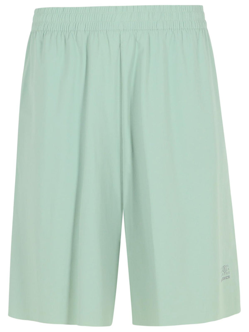 MM6 Maison Margiela MM6 Maison Margiela Nylon Bermuda Shorts Green - World Class Fashion