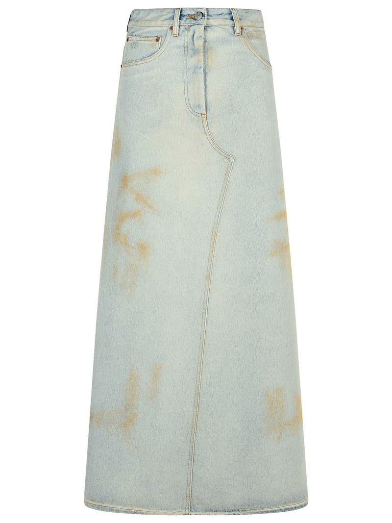 MM6 Maison Margiela MM6 Maison Margiela Falda Vaquera Azul Claro Mujer - World Class Fashion