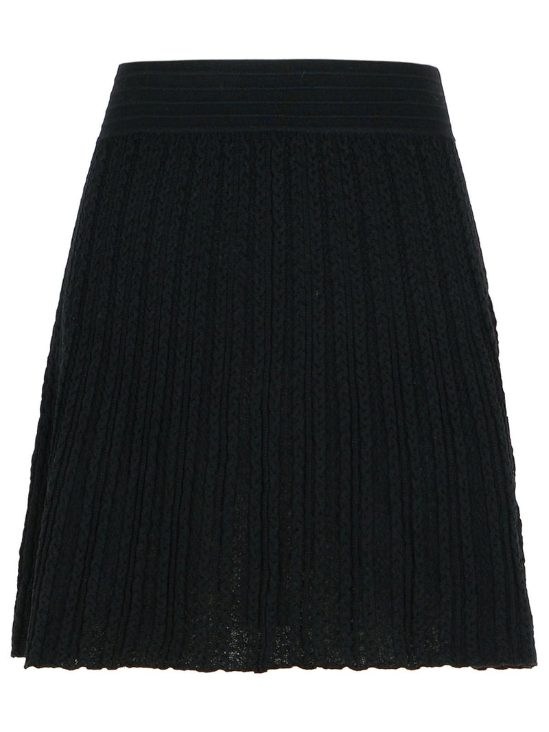 A.P.C. A.P.C. Falda Kayla negra de lana - World Class Fashion