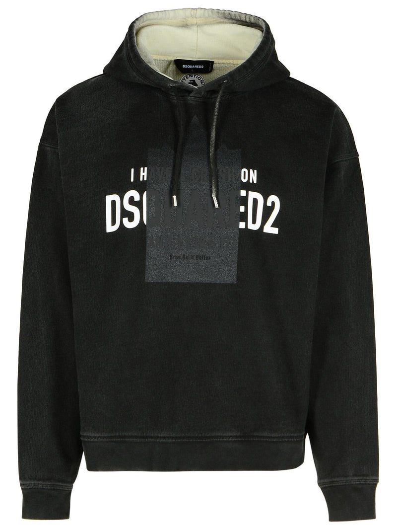 Dsquared2 Dsquared2 Cotton Sweatshirt Black Men - World Class Fashion