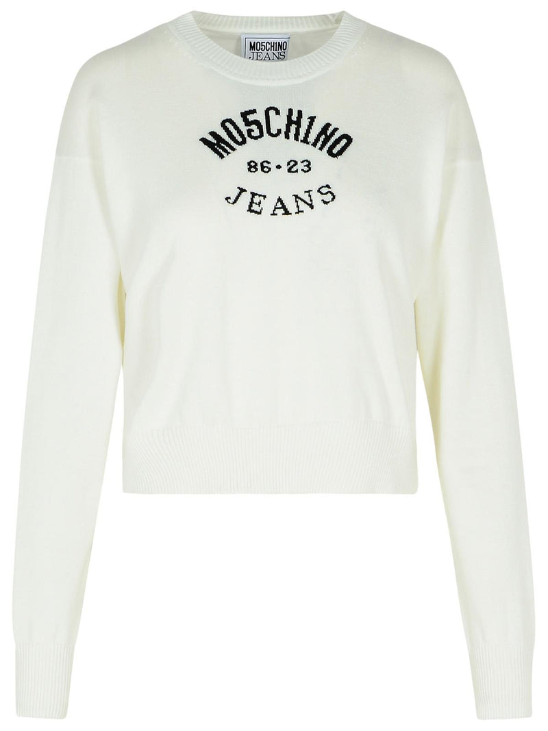 Moschino Jeans Moschino Jeans Cotton Sweater White Women - World Class Fashion