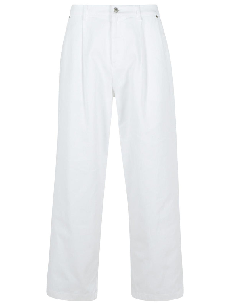 Moschino Moschino Cotton Trousers White Men - World Class Fashion