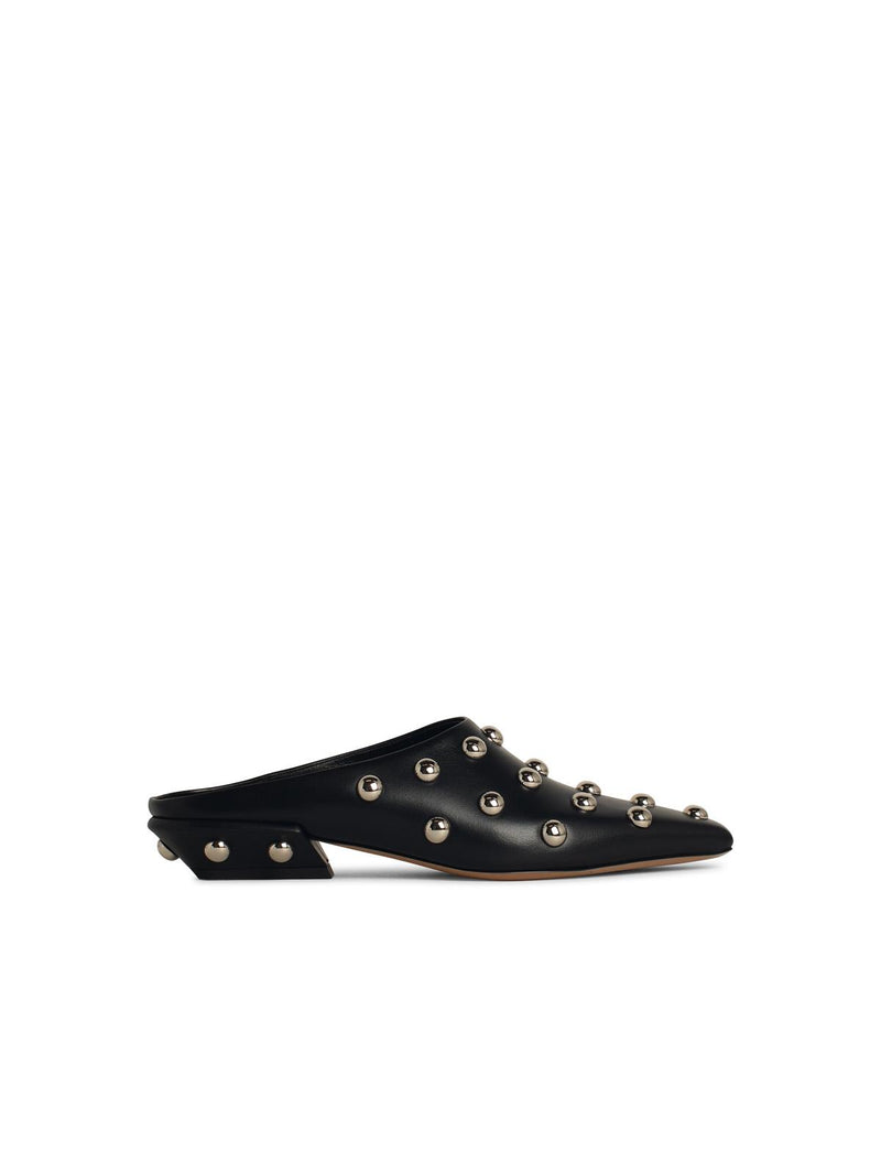 Paris Texas Paris Texas 'BELLE' Zuecos de cuero negro - World Class Fashion