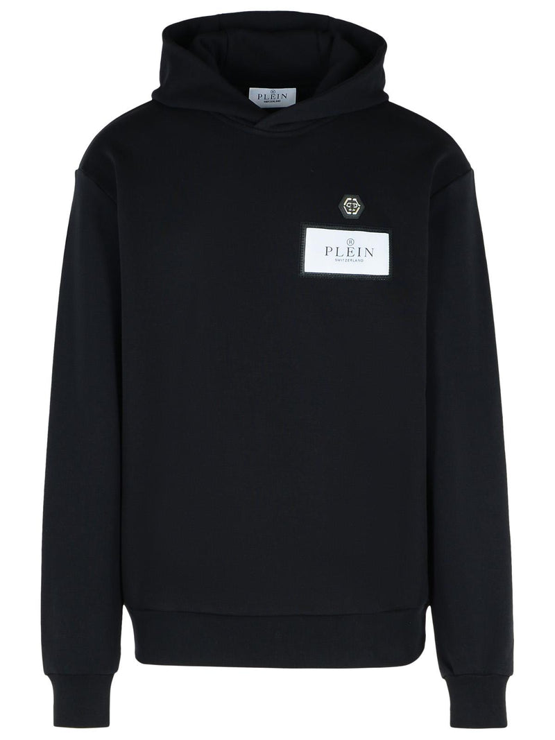 Philipp Plein Philipp Plein Black Cotton Blend Sweatshirt - World Class Fashion