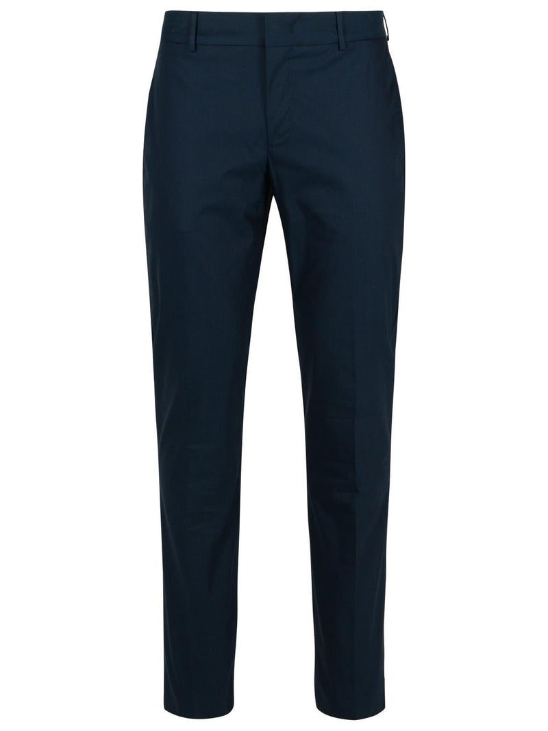Pt01 Pt01 EPSILO Navy Polyester Blend Pants - World Class Fashion