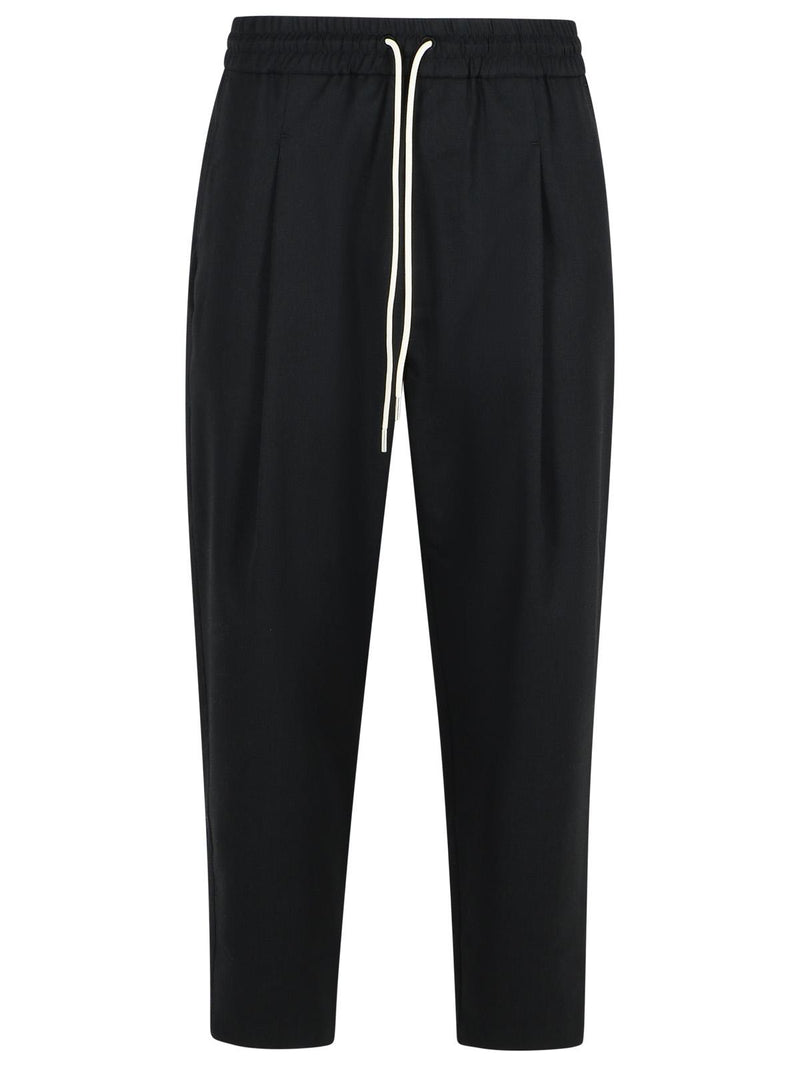 Drole De Monsieur Pantalones de hombre Drole De Monsieur Jogger de algodón negro - World Class Fashion