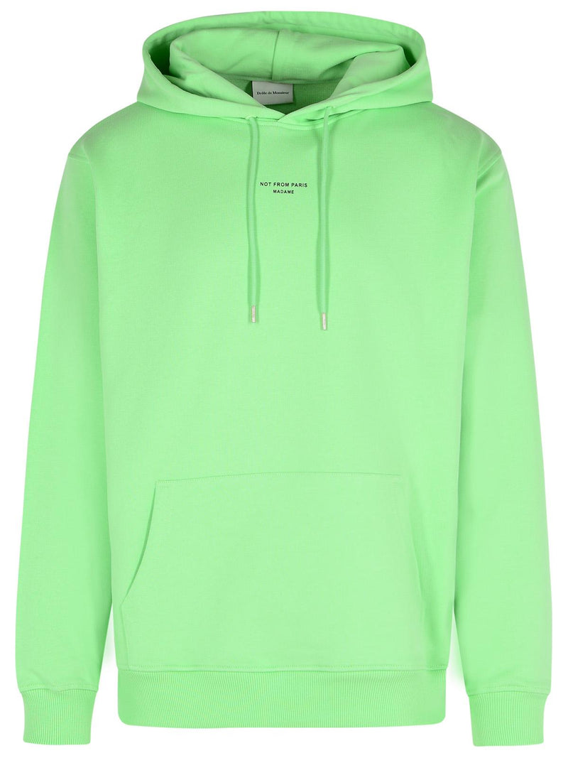 Drole De Monsieur Drole De Monsieur CLASSIQUE Green Cotton Sweatshirt - World Class Fashion