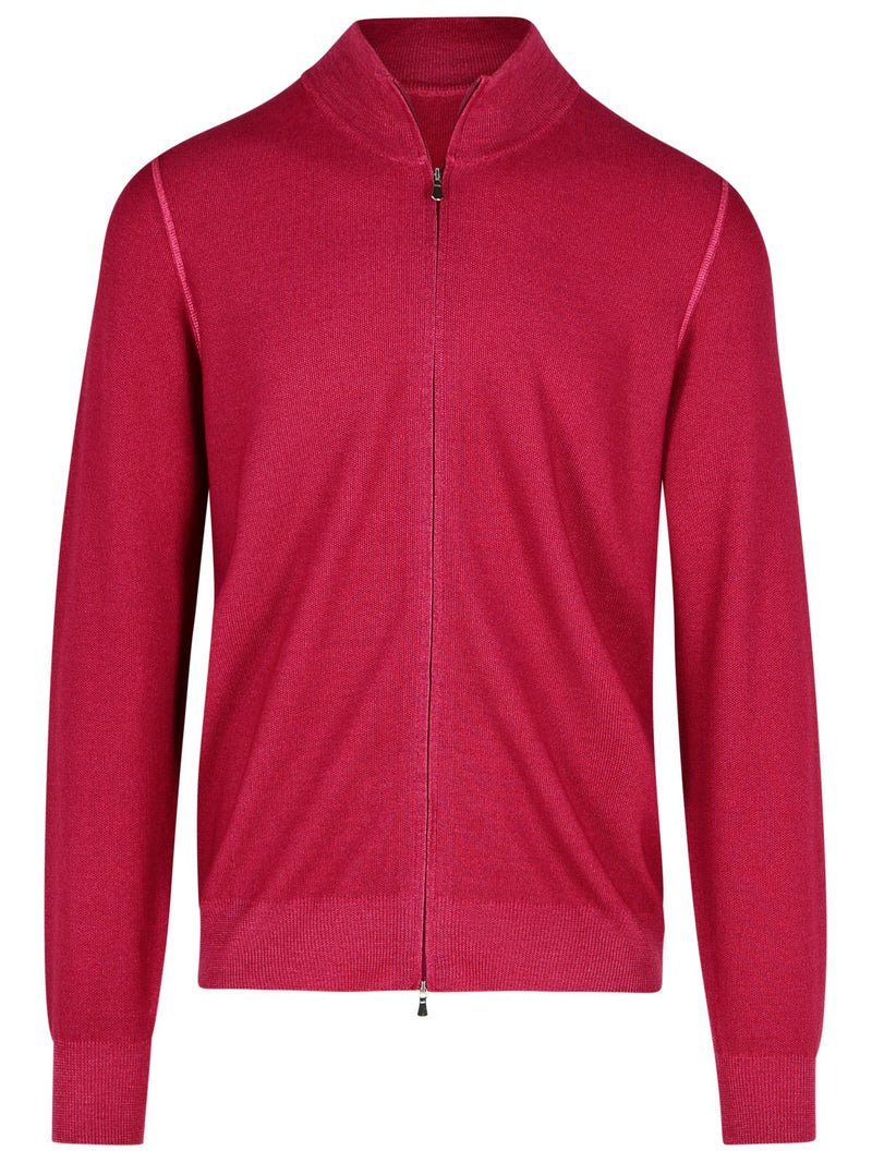 Gran Sasso Suéter de lana virgen Gran Sasso rojo para hombre - World Class Fashion