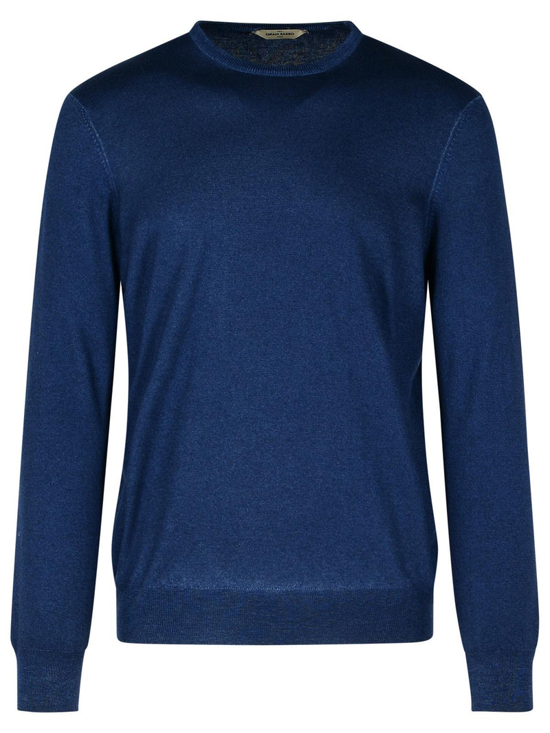 Gran Sasso Jersey de mezcla de cachemira Gran Sasso para hombre, azul - World Class Fashion