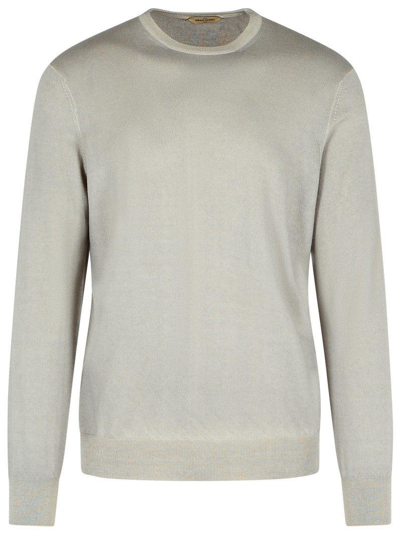 Gran Sasso Suéter de cachemira y lana gris Gran Sasso para hombre - World Class Fashion