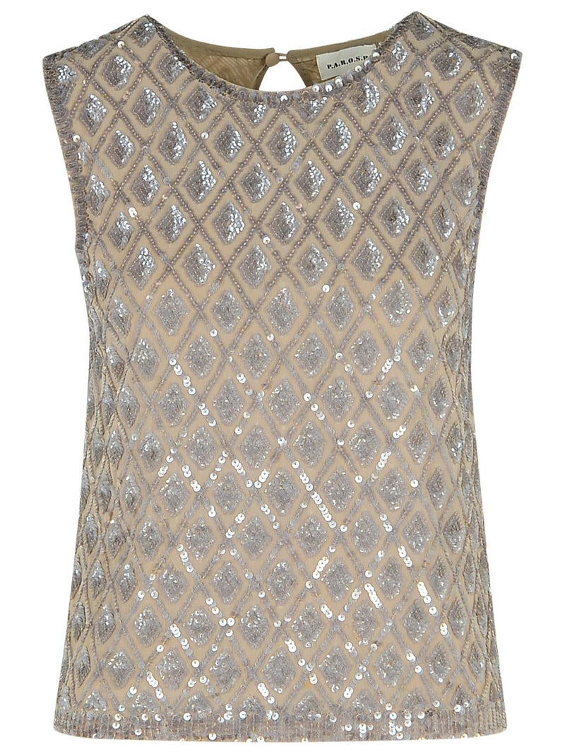 P.a.r.o.s.h. P.a.r.o.s.h. Beige Polyamide Blend Blouse Women - World Class Fashion