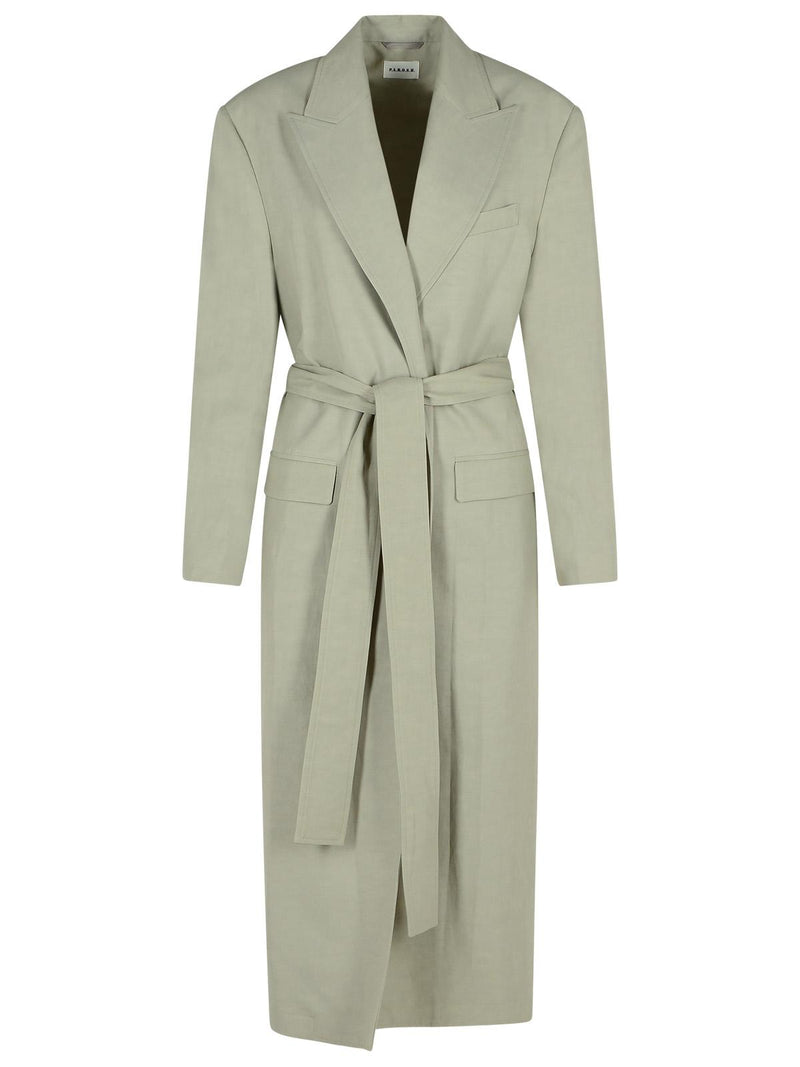 P.a.r.o.s.h. P.a.r.o.s.h. RAISA25 Green Viscose Blend Duster - World Class Fashion