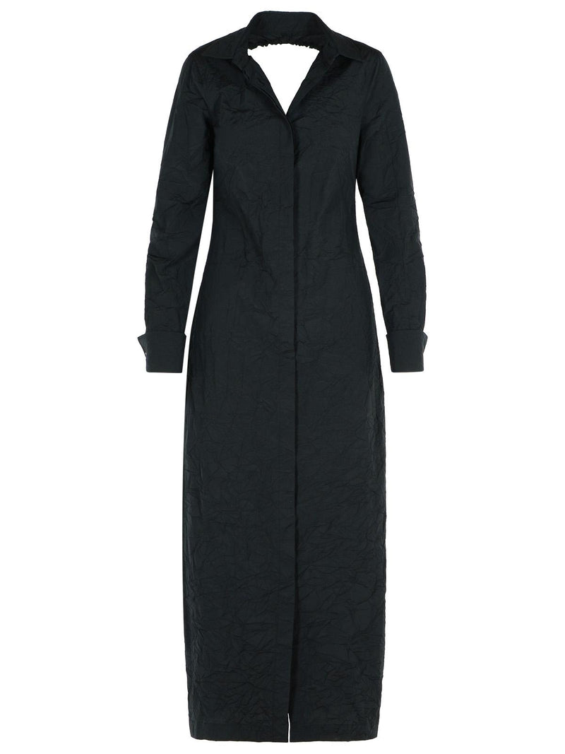 Max Mara Vestido Max Mara 'ROVIGO' en mezcla de algodón negro - World Class Fashion