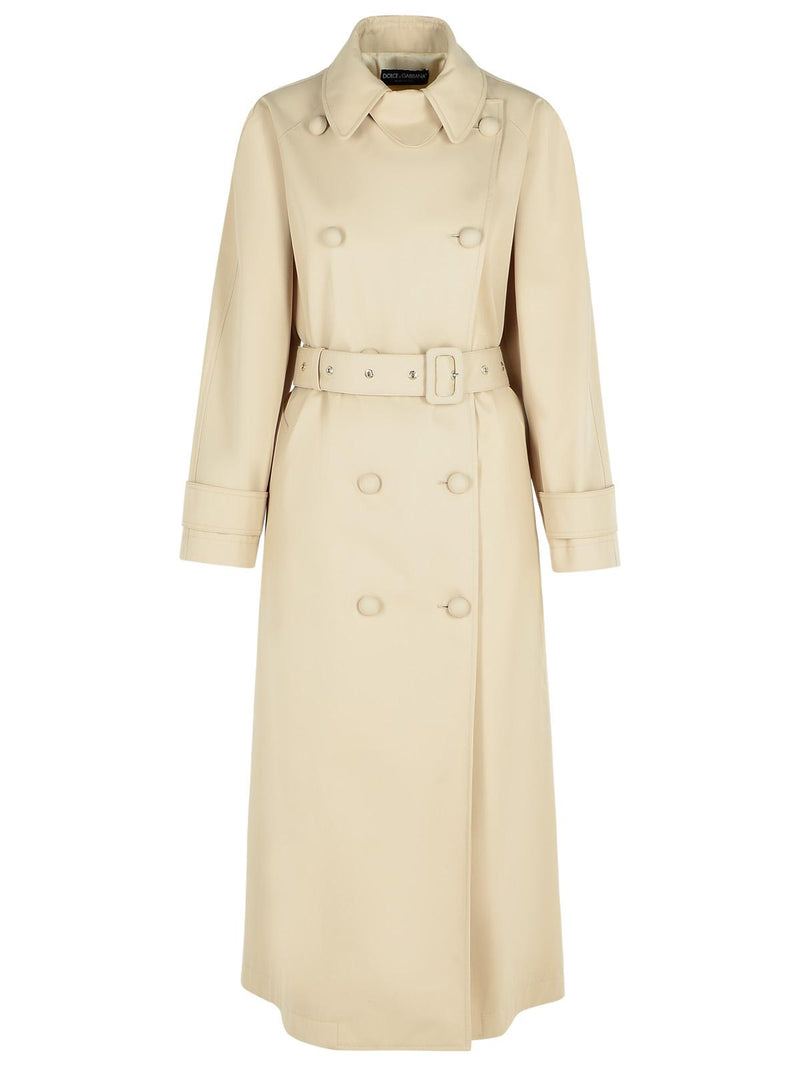 Dolce & Gabbana Dolce & Gabbana OVER Beige Trench Coat Women - World Class Fashion